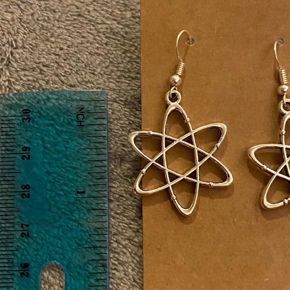 Science atom earrings - Picture 2 of 3